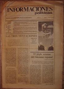 Informaciones Políticas nº 62. 3 de julio de 1976
