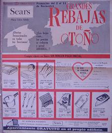 Publicidad cadena Sears 1967