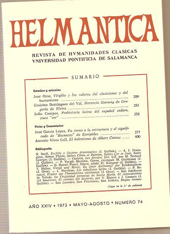 Helmantica 74. Mayo junio 1973