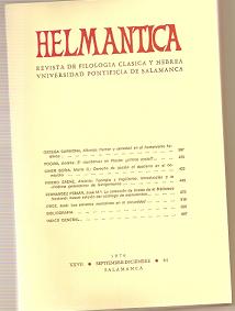 Helmantica nº 84- septiembre diciembre 1976