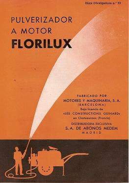 Pulverizador a motor Florilux