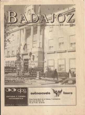 Diario Badajoz. Nº 10, 4 al 10 de abril de 1998