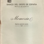 BANCO DEL OESTE 1927