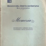 BANCO DEL OESTE 1934