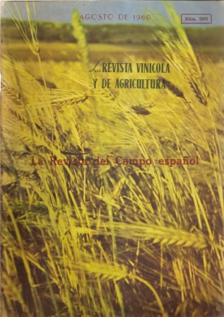 REVISTA VINICOLA Y DE AGRICULTURA  AGOSTO DE 1960