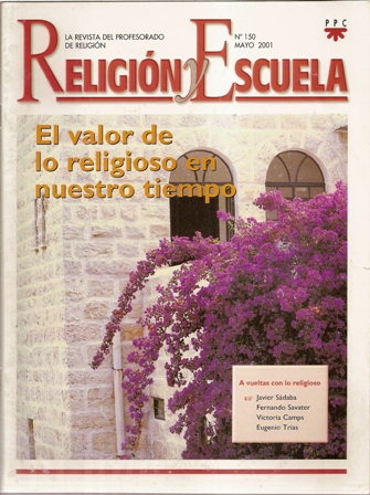 RELIGIÓN Y ESCUELA Nº 150, mayo 2001 | Sagabe - El Valor de las Cosas -  Coleccionar, coleccionismo, carteles, revistas, figuras | Valora las cosas