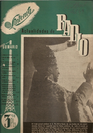 SINTONÍA AÑO III, NÚM. 46, 15 de abril de 1949