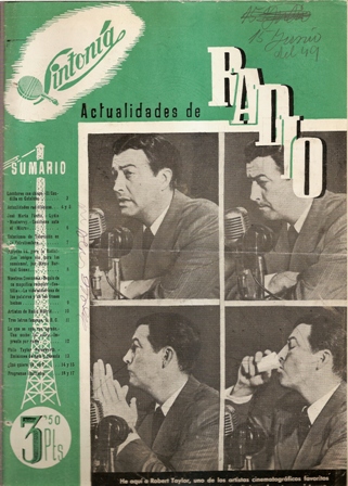 SINTONÍA AÑO III, NÚM. 50, 15 de junio de 1949