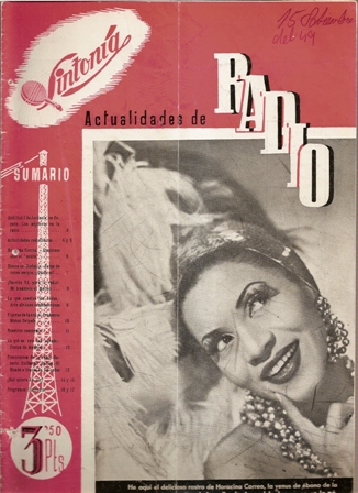 SINTONÍA AÑO III, NÚM. 56, 15 de septiembre de 1949