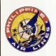 Antigua etiqueta de maleta Air Lines Philippine