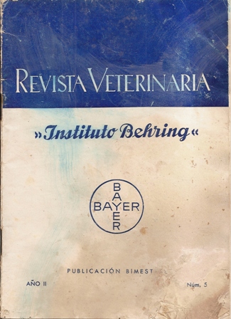 Revista Veterinaria, Instituto Behring, nº 5.