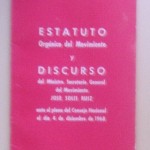 Estatuto Orgánico del Movimiento y Discurso de José Solis Ruiz, 1968