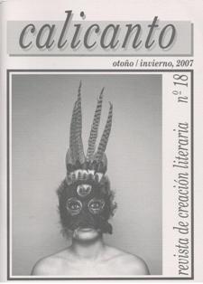 Calicanto, otoño invierno 2007. Revista de creación literaria nº
