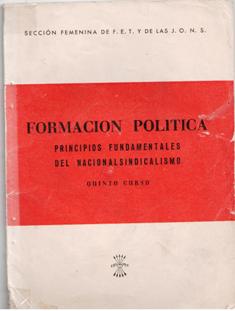 Formación Política, principios fundamentales del nacionalsindica